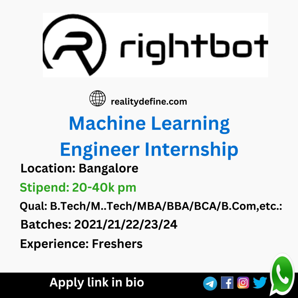 Machine Learning Engineer Internship