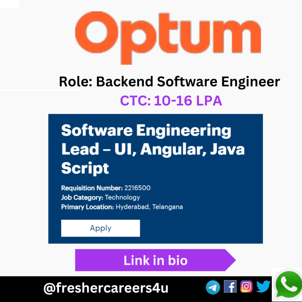 Optum Mass Hiring for Freshers 2024