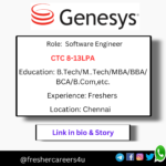 Genesys Off-campus Drive 2024