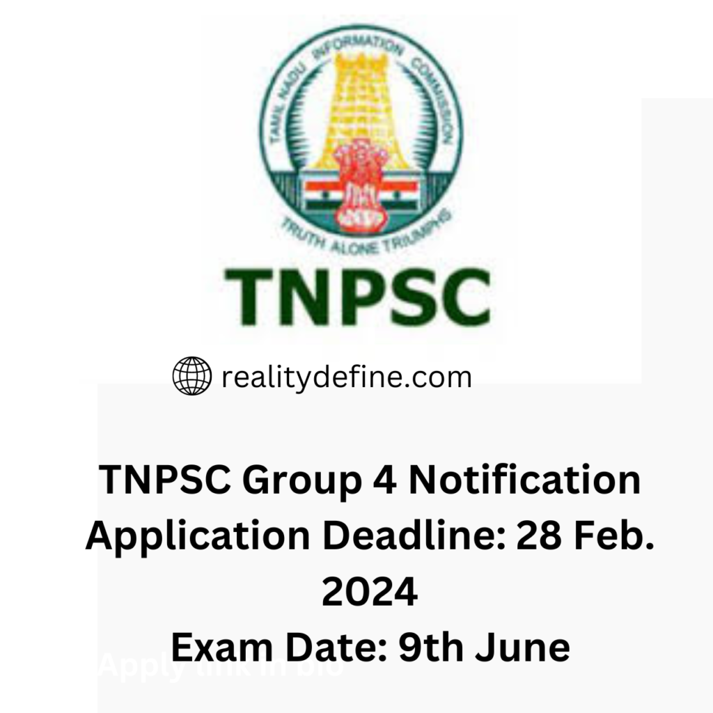 TNPSC Group 4 Notification 2024