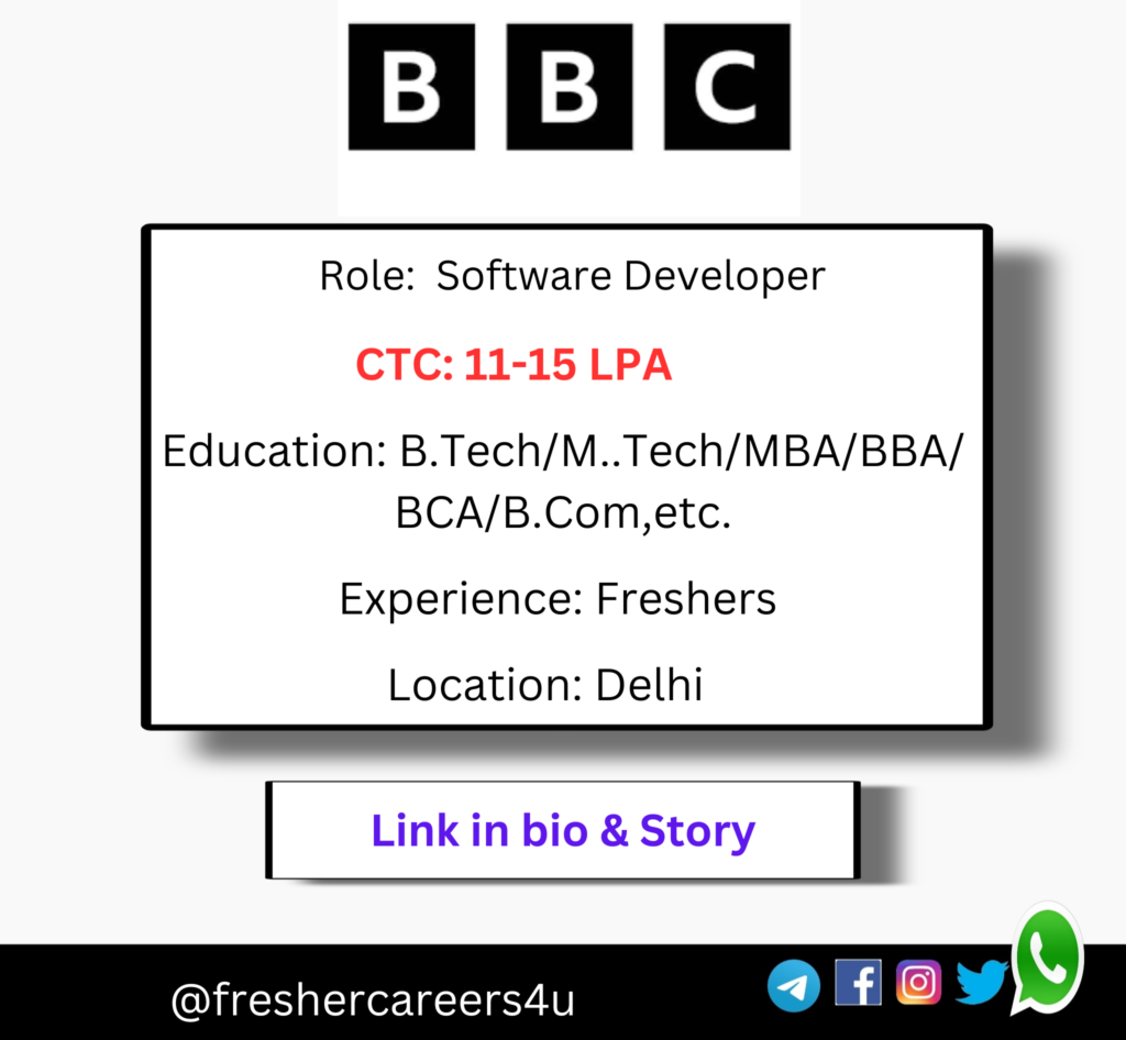 BBC Off-campus Drive 2024