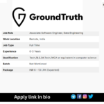GroundTruth Recruitment 2024