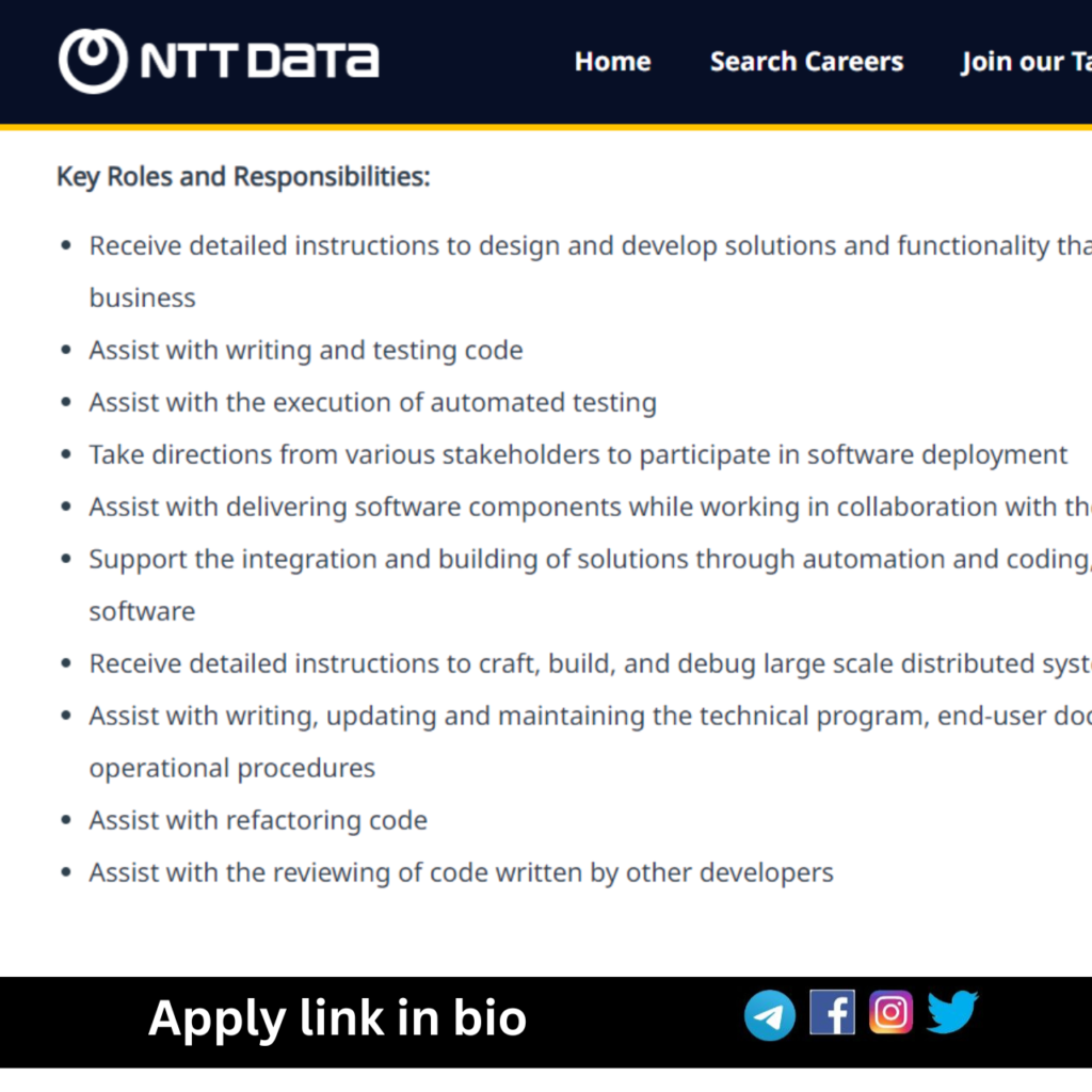 NTT Data Recruitment