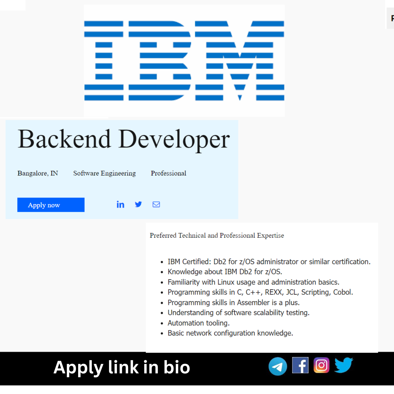 IBM Mass Recruitment 2024