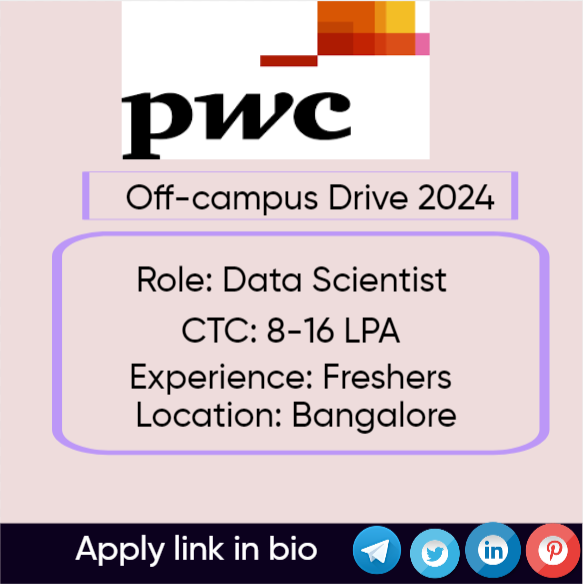 PWC Off-campus Drive 2024