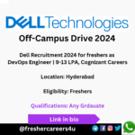 Dell Freshers Recruitment 2024