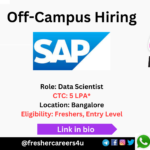 SAP Off-campus Drive 2024