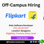 Flipkart Off-campus Drive 2024