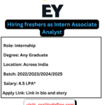 EY Internship 2025