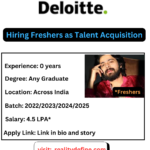 Deloitte Recruitment 2025