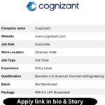 Cognizant Recruitment 2024