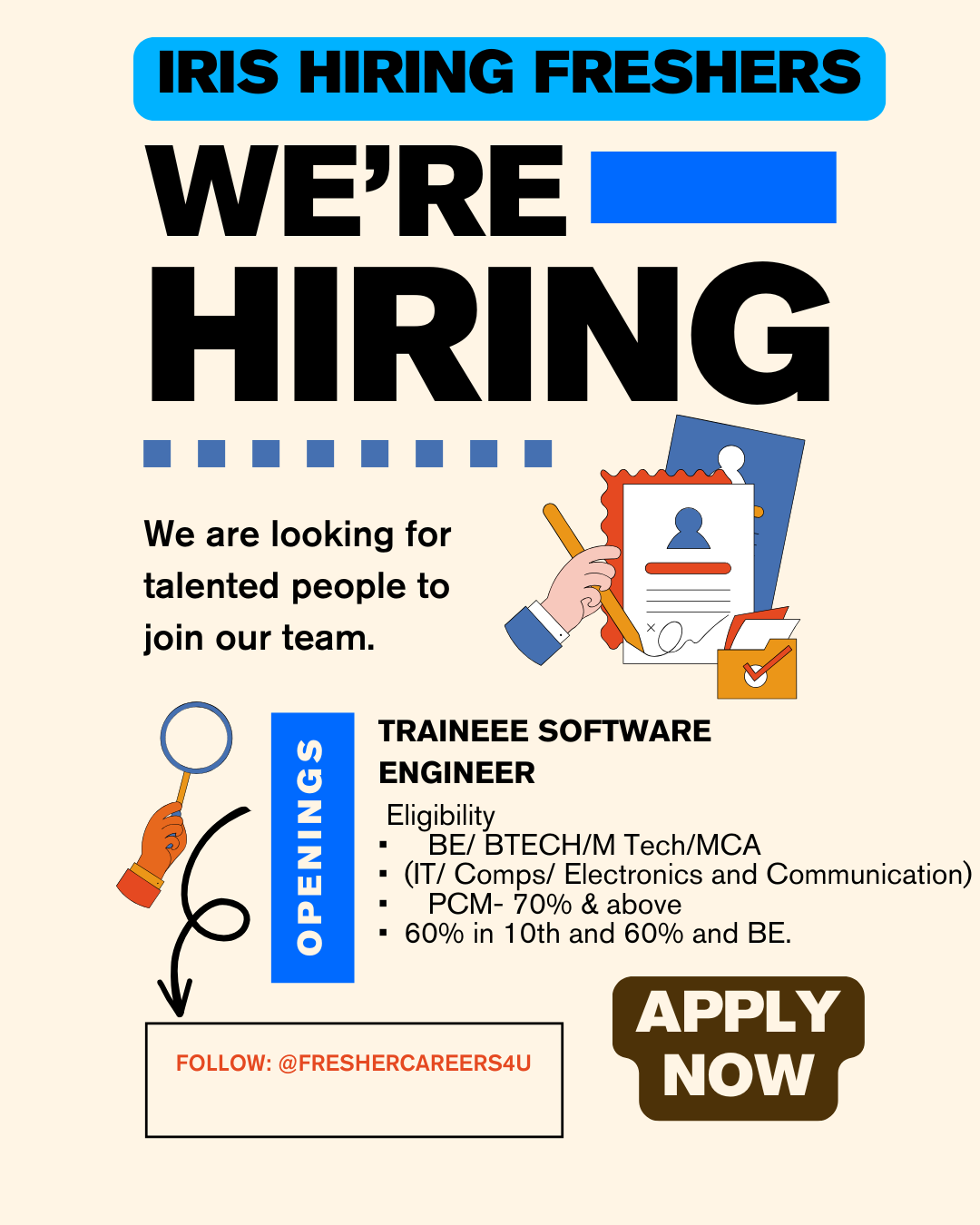 Iris Hiring Trainee Software Engineer