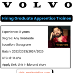 Volvo Off-Campus Hiring 2025