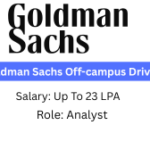 Goldman Sachs Off-campus Drive 2025