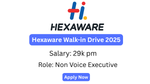 Hexaware Walk-in Drive 2025