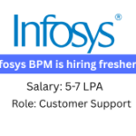 Infosys BPM is hiring freshers