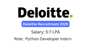 Deloitte Freshers Recruitment 2025