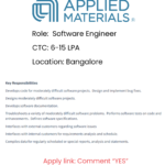 Applied Materials Off-Campus 2025 hiring