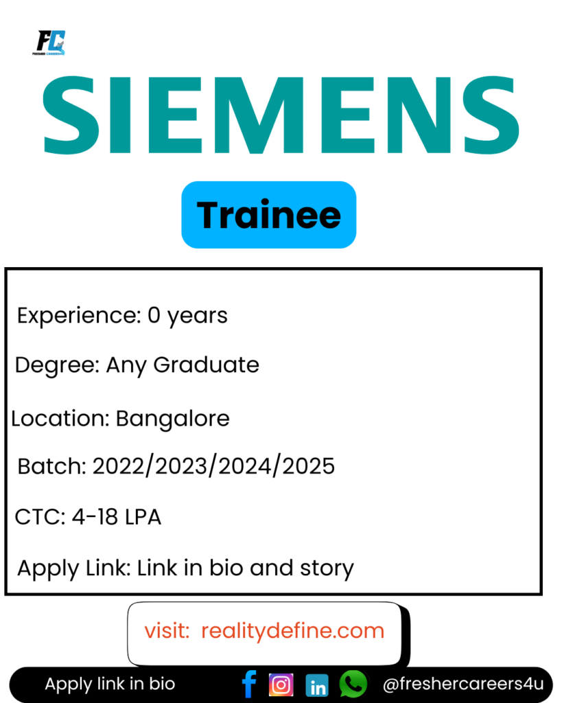 Siemens Off-campus Drive 2025