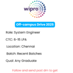 Wipro Freshers Recruitment 2025