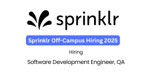 Sprinklr Off-Campus Drive 2025