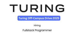 Turing Off-Campus Drive 2025