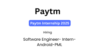 Paytm Internship 2025
