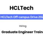 HCLTech Off-Campus Drive 2025