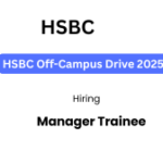HSBC Off-Campus Drive 2025