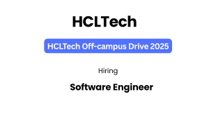 HCLTech Recruitment 2025