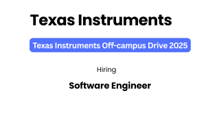 Texas Instruments Off-Campus Drive 2025