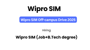 Wipro SIM 2025 hiring freshers | 2024 & 2025 | FY26
