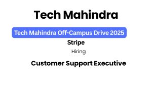Tech Mahindra Hiring Freshers 2025
