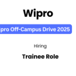 Wipro Off-campus Drive 2025