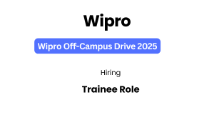 Wipro Off-campus Drive 2025