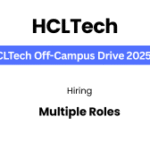 HCLTech Bulk Hiring 2025