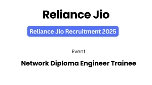Reliance Jio Recruitment 2025