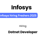 Infosys hiring Freshers 2025