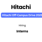 Hitachi Off-Campus Drive 2026