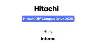 Hitachi Off-Campus Drive 2026