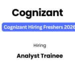 Cognizant Hiring Freshers 2026