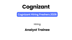 Cognizant Hiring Freshers 2026