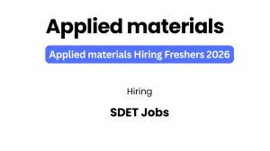 Applied Materials SDET Jobs 2026