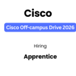 Cisco Apprentice Hiring India