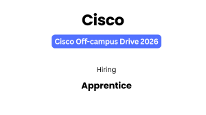 Cisco Apprentice Hiring India