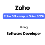 Zoho Software Developer Jobs