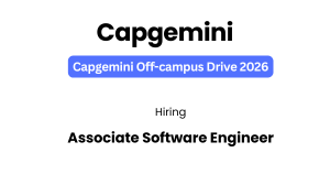 Capgemini Associate Software Engineer Jobs