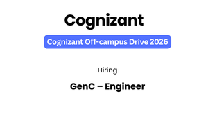 Cognizant GenC Hiring 2026 | 4 LPA Salary | Freshers Apply Now