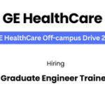 GE HealthCare Hiring Graduate Engineer Trainee in Bengaluru
