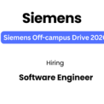 Siemens Software Engineer Job India